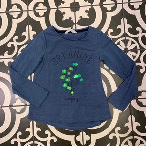 H&M navy Long Sleeve graphic tee